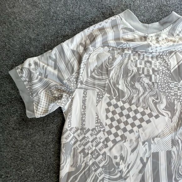 Nike F.C. Home Soccer Jersey Mens Medium White Gray Dri Fit CT2508-100 Med - Picture 13 of 14